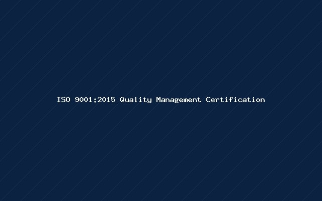 ISO 9001:2015 Quality Management Certification
