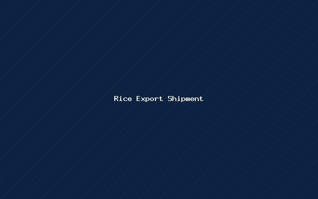 Rice Export Shipment