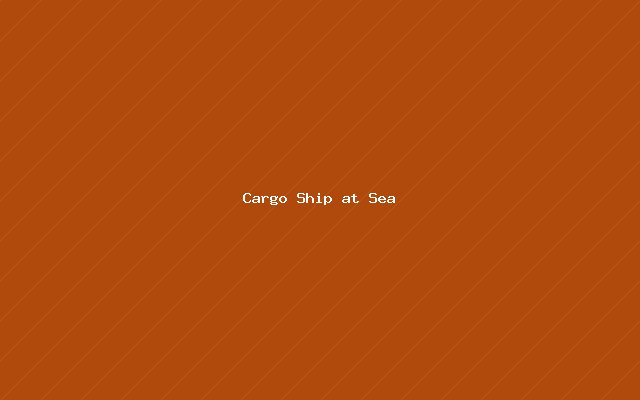 Cargo Ship at Sea